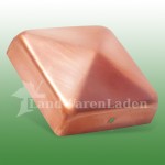 Pfostenkappe in Pyramidenform - Kupfer - 70 x 70 mm